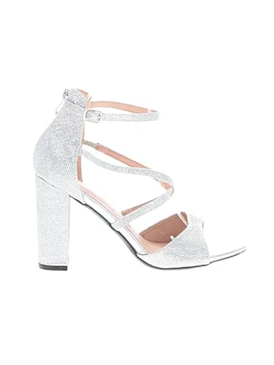 Pre-owned Assorted Brands Sandals In Silver