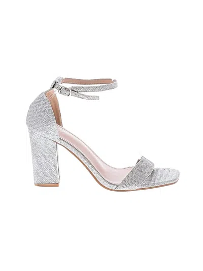 Pre-owned Assorted Brands Sandals In Silver