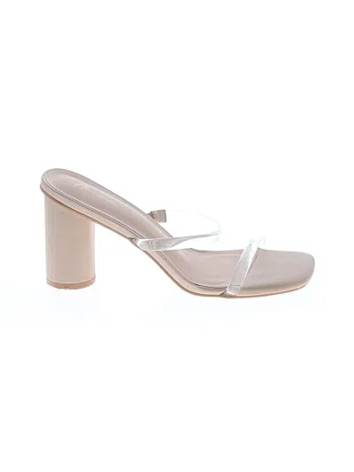 Pre-owned Assorted Brands Sandals In Tan