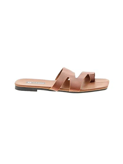Pre-owned Assorted Brands Sandals In Tan