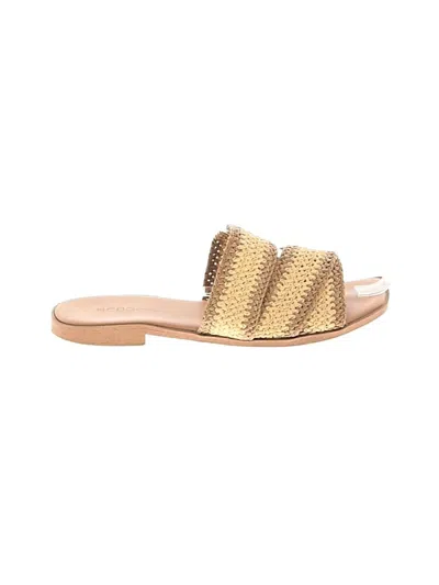 Pre-owned Assorted Brands Sandals In Tan