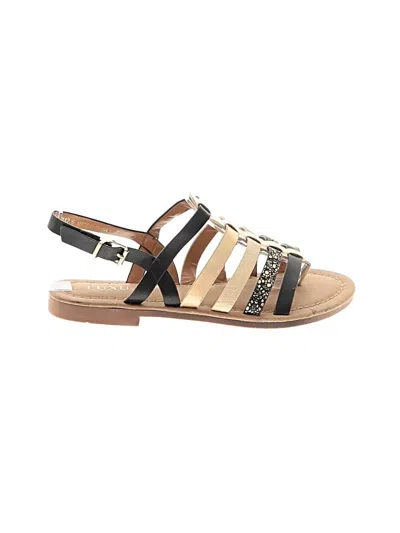 Pre-owned Assorted Brands Sandals In Tan