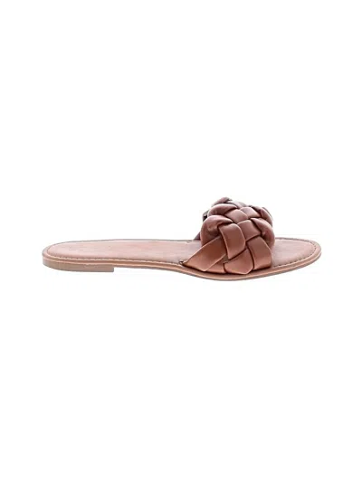 Pre-owned Assorted Brands Sandals In Tan