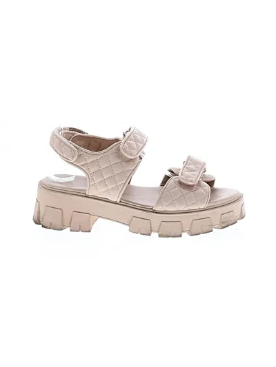 Pre-owned Assorted Brands Sandals In Tan