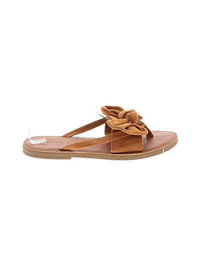 Pre-owned Assorted Brands Sandals In Tan