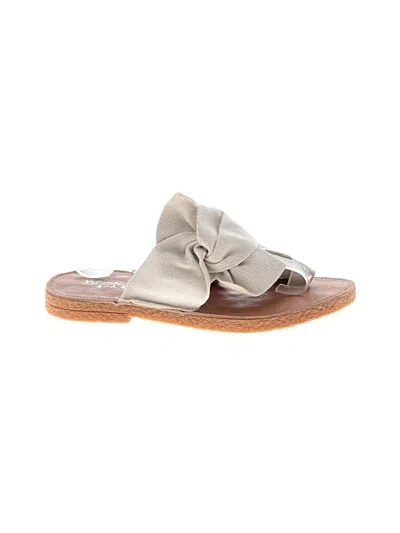 Pre-owned Assorted Brands Sandals In Tan