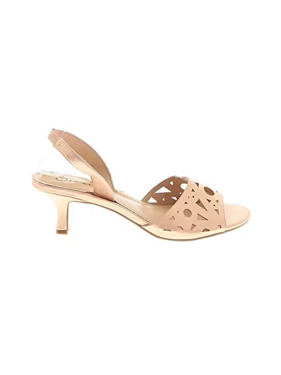 Pre-owned Assorted Brands Sandals In Tan