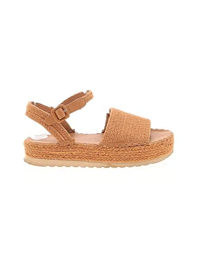 Pre-owned Assorted Brands Sandals In Tan