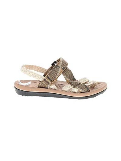 Pre-owned Assorted Brands Sandals In Tan