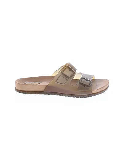 Pre-owned Assorted Brands Sandals In Tan