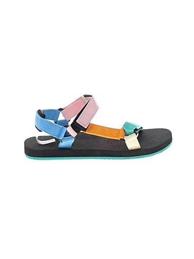 Pre-owned Assorted Brands Sandals In Teal