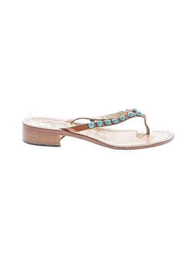 Pre-owned Assorted Brands Sandals In Teal