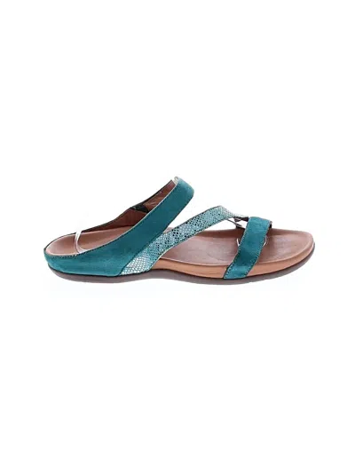 Pre-owned Assorted Brands Sandals In Teal