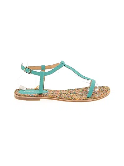 Pre-owned Assorted Brands Sandals In Teal