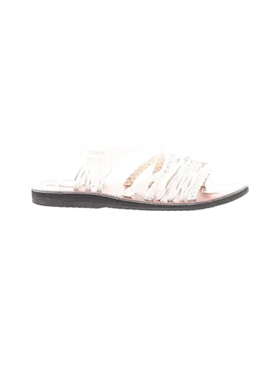 Pre-owned Assorted Brands Sandals In White