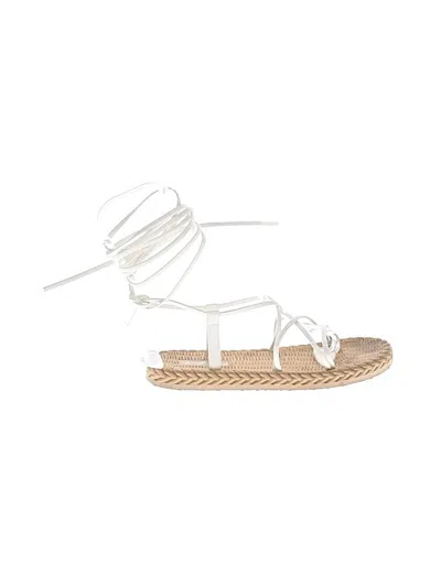 Pre-owned Assorted Brands Sandals In White