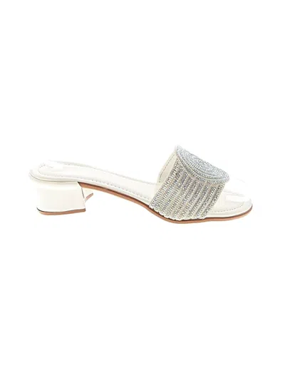 Pre-owned Assorted Brands Sandals In White