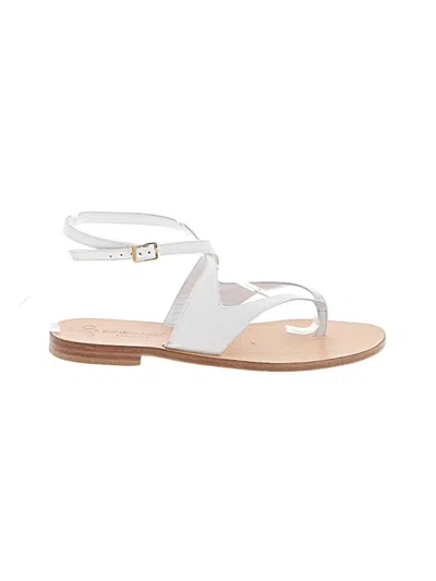 Pre-owned Assorted Brands Sandals In White