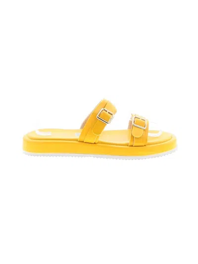 Pre-owned Assorted Brands Sandals In Yellow