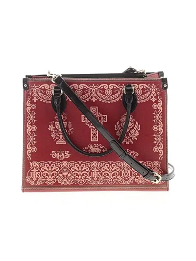 Pre-owned Assorted Brands Satchel In Burgundy