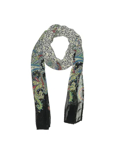 Pre-owned Assorted Brands Scarf In Black