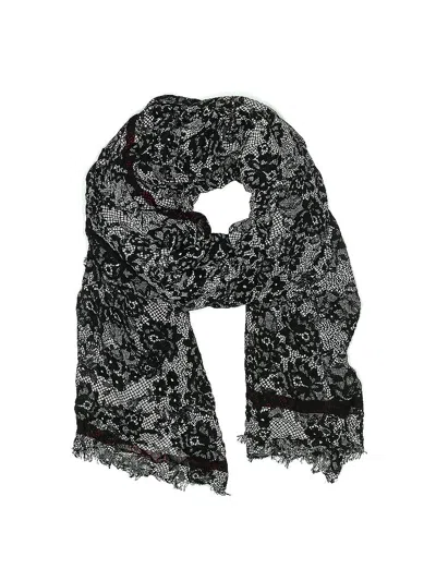 Pre-owned Assorted Brands Scarf In Black