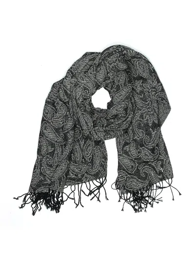 Pre-owned Assorted Brands Scarf In Black