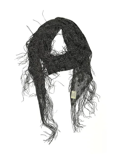 Pre-owned Assorted Brands Scarf In Black