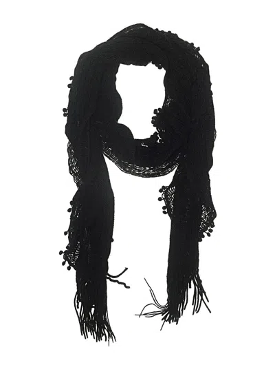 Pre-owned Assorted Brands Scarf In Black