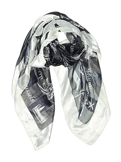 Pre-owned Assorted Brands Scarf In Black