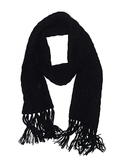 Pre-owned Assorted Brands Scarf In Black