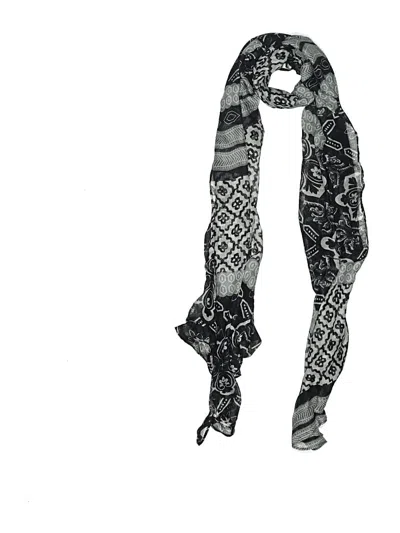 Pre-owned Assorted Brands Scarf In Black