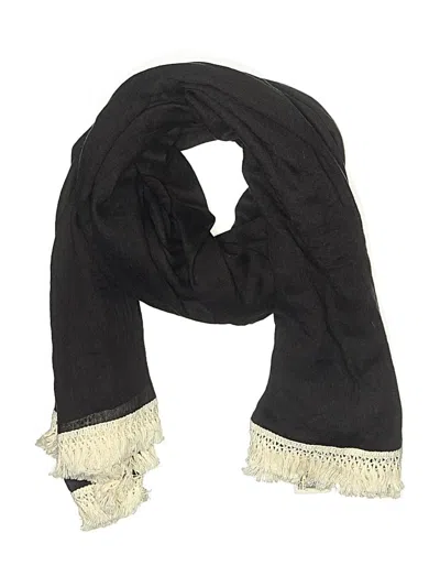 Pre-owned Assorted Brands Scarf In Black