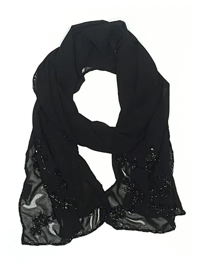 Pre-owned Assorted Brands Scarf In Black