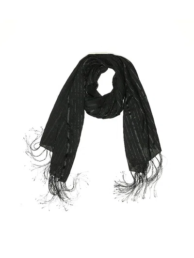 Pre-owned Assorted Brands Scarf In Black