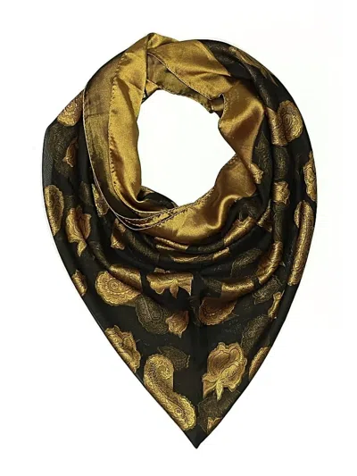 Pre-owned Assorted Brands Scarf In Black