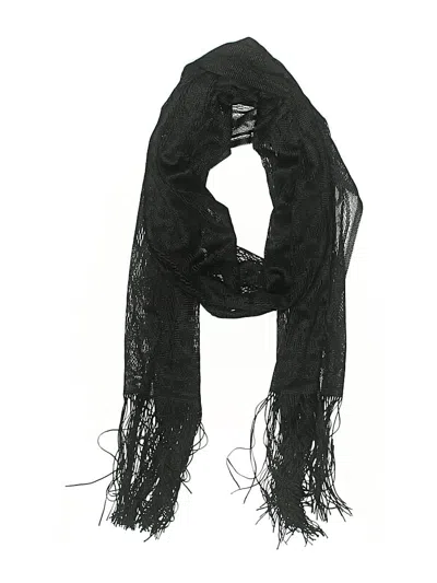 Pre-owned Assorted Brands Scarf In Black