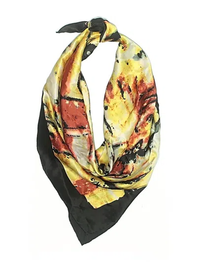 Pre-owned Assorted Brands Scarf In Black