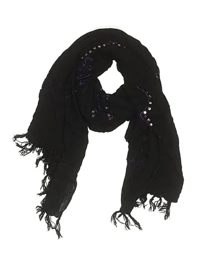 Pre-owned Assorted Brands Scarf In Black