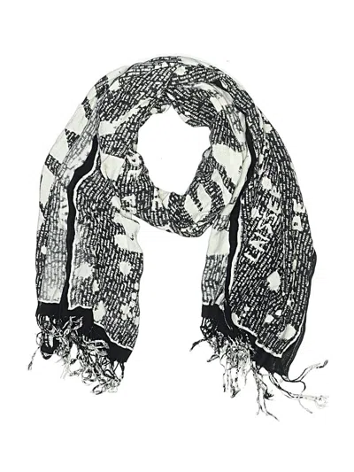Pre-owned Assorted Brands Scarf In Black