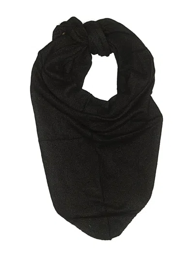 Pre-owned Assorted Brands Scarf In Black
