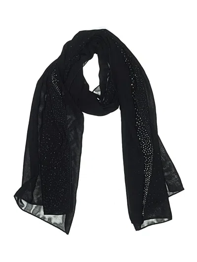 Pre-owned Assorted Brands Scarf In Black