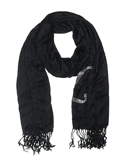 Pre-owned Assorted Brands Scarf In Black