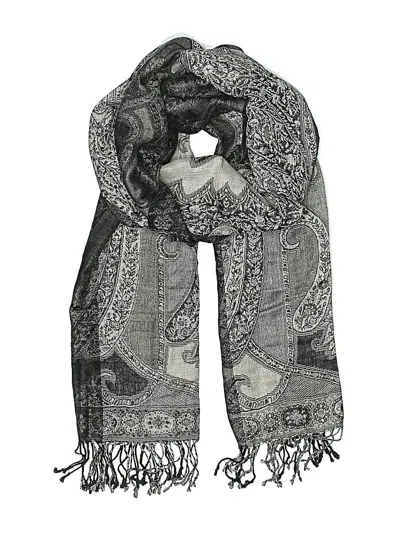 Pre-owned Assorted Brands Scarf In Black