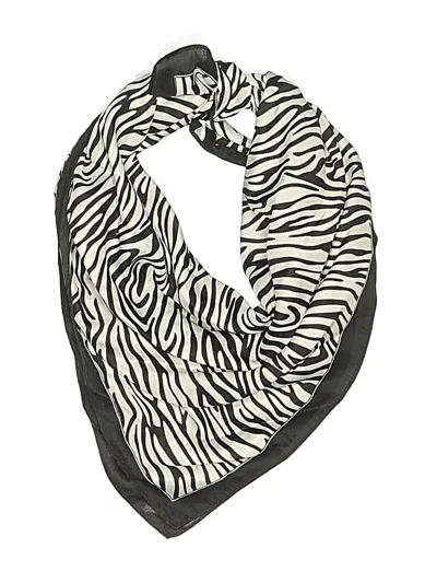 Pre-owned Assorted Brands Scarf In Black