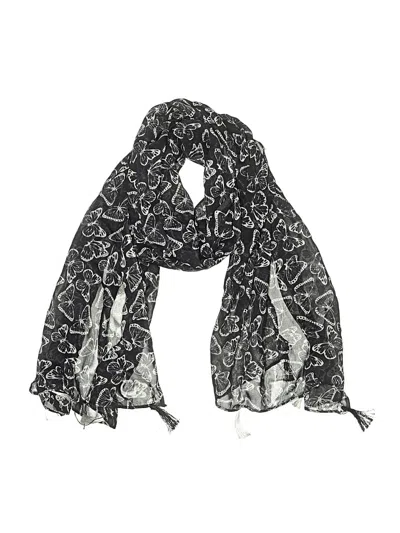 Pre-owned Assorted Brands Scarf In Black