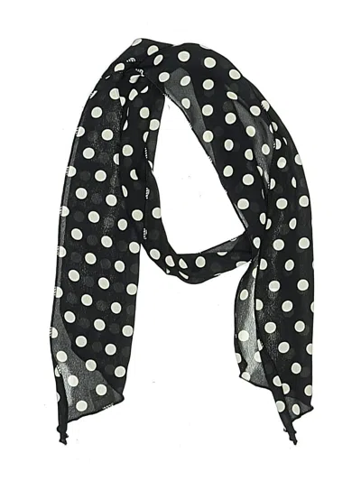 Pre-owned Assorted Brands Scarf In Black
