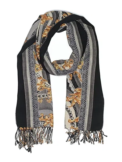 Pre-owned Assorted Brands Scarf In Black