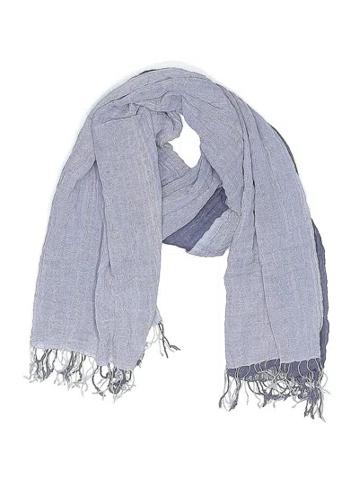 Pre-owned Assorted Brands Scarf In Blue