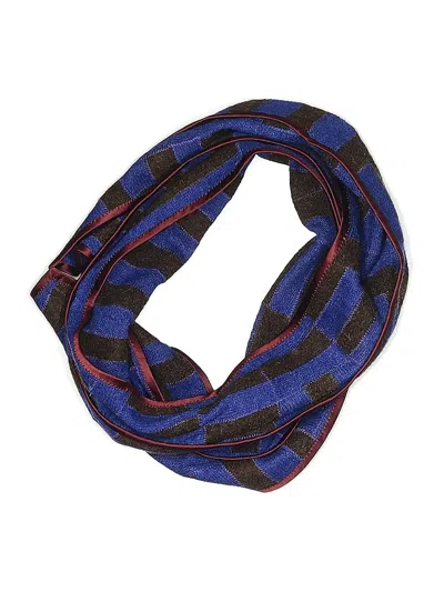 Pre-owned Assorted Brands Scarf In Blue